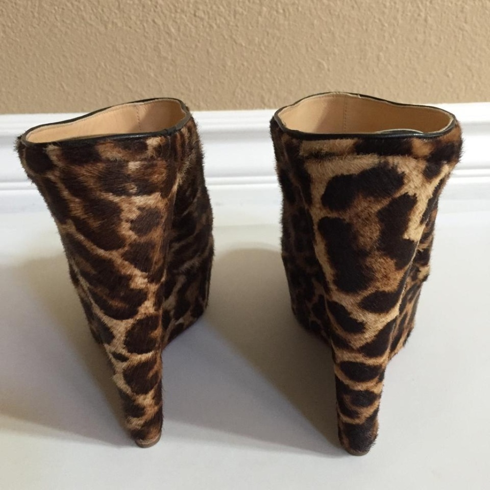 ❌SOLD🙁Christian Louboutin Animal Print Wedges - Picture 6 of 8
